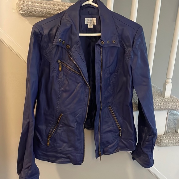 RD Style Jackets & Blazers - Purple Faux Leather Jacket